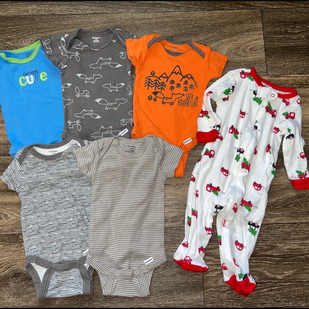 Gerber 0-3 Month 6 Piece Bundle Set